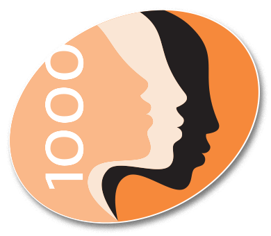 1000 Mujeres logo